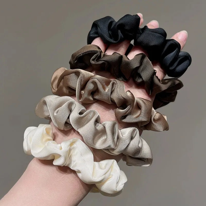 Chouchous en Satin - Lot d'Élastiques Doux Anti-Casse pour Cheveux