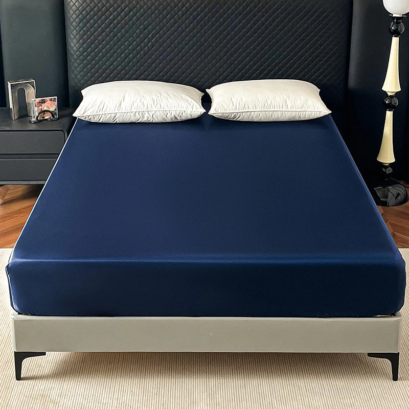 Drap Housse en Satin - Bord Élastique 360°, Toucher Soyeux