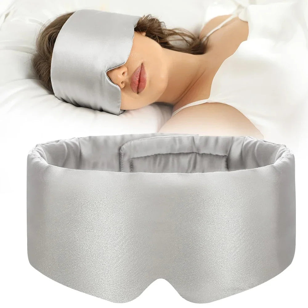 Masque de Nuit en Soie de Mûrier - Sommeil Réparateur & Soin Peau