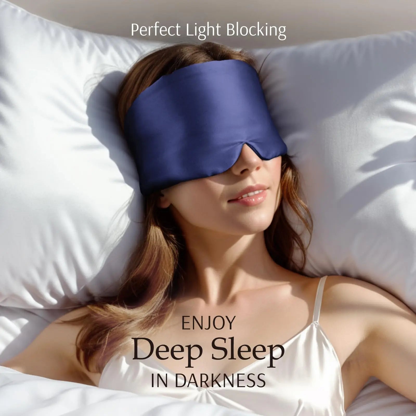 Masque de Nuit en Soie de Mûrier - Sommeil Réparateur & Soin Peau