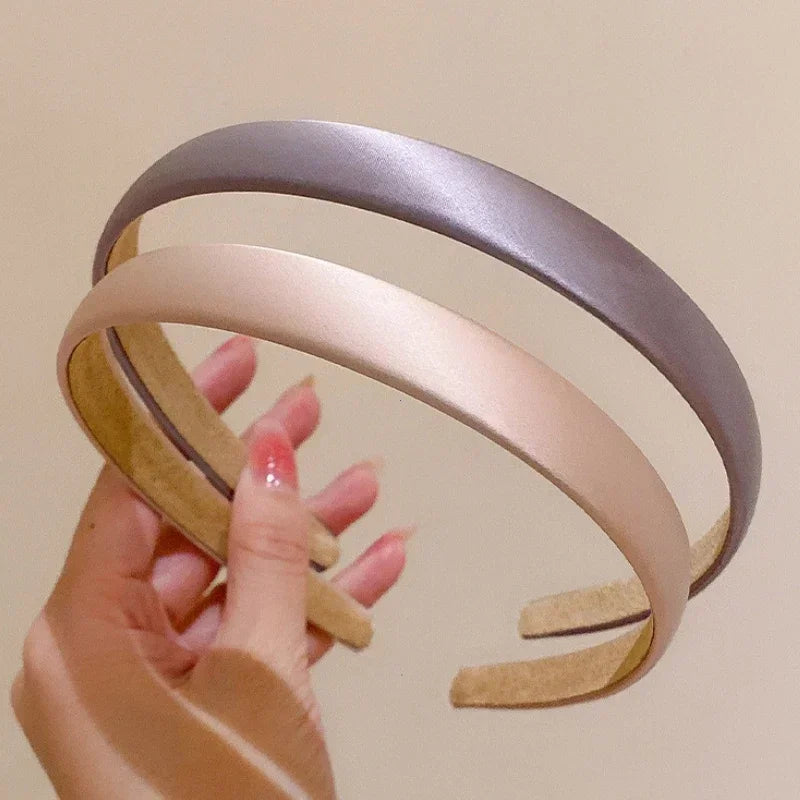 Bandeau Satin Rembourré - Serre-Tête Élégant pour Cheveux
